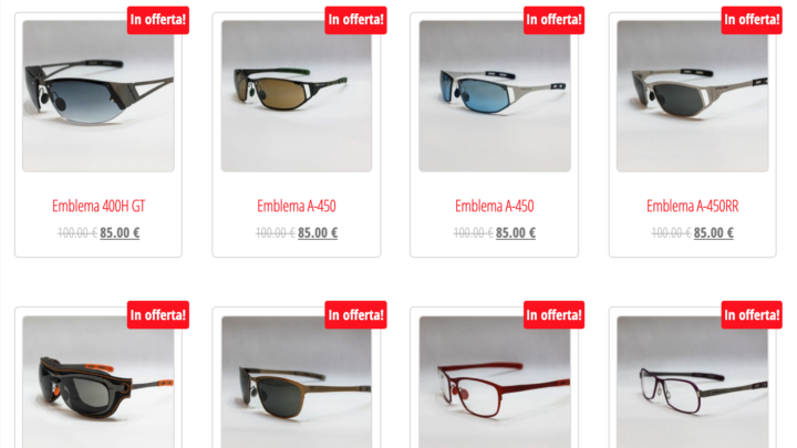 Offerte Occhiali da Vista per Sportivi